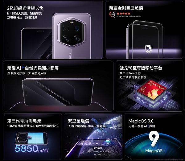 荣耀Magic7 RSR保时捷设计发布，售价从7999元起跳